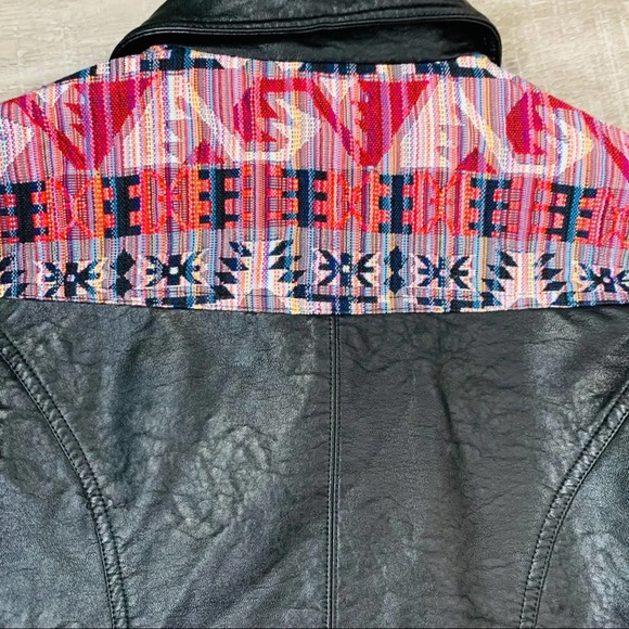 Chelsea & Violet Moto Biker Jacket Design Full Zip - Picture 5 of 8